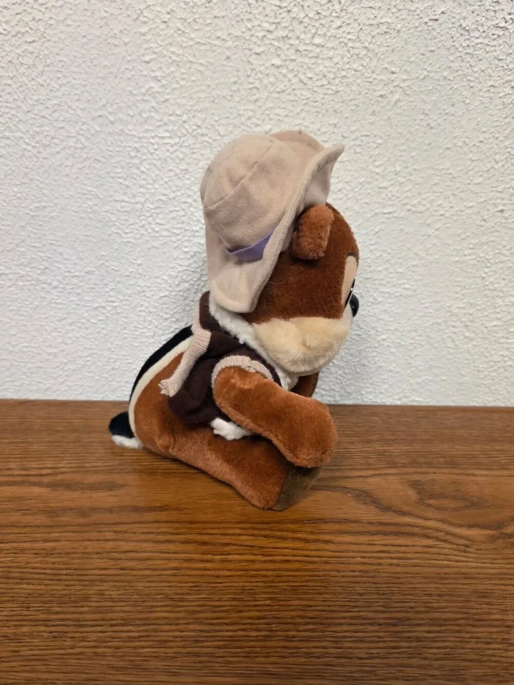 Plush Disney Rescue Range Chip from Chip & Dale - Vintage 1989 - Stuffed Animal